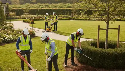 Tampa, FL tree trimming and landscaping crew shaping Florida yards for Arbor Tree Care
