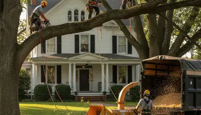 Tree service crew in Tampa, FL providing professional tree trimming and care