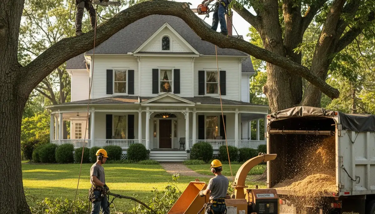 Tree service team in Tampa, FL providing professional tree trimming and care