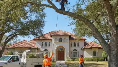 Tree service team in Tampa, FL providing professional tree trimming and maintenance