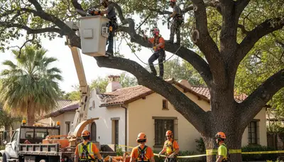 Tree service crew in Tampa, FL providing professional tree trimming and maintenance